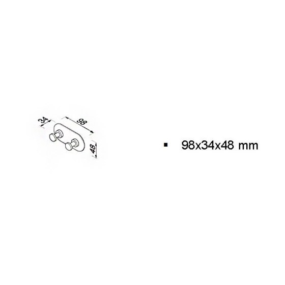ΚΡΕΜΑΣΤΡΑ 2 ΑΓΚΙΣΤΡΩΝ GEESA NEMOX INOX 6515-110